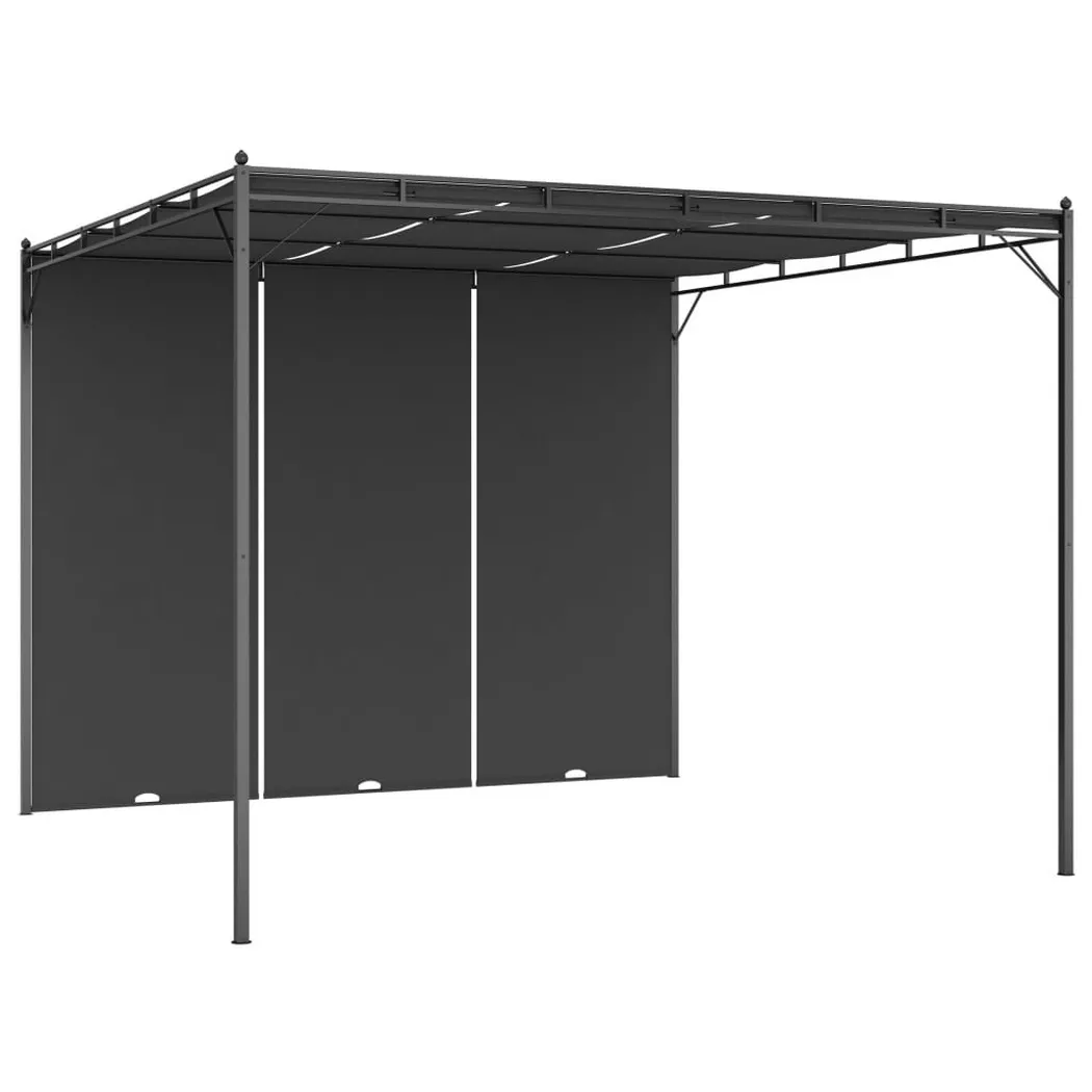 VidaXL - gazebo da giardino Tessuto, One Size, Grigio