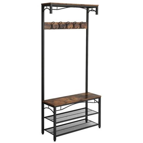 VASAGLE Garderobenständer mit Schuhablagen 178.5 cm  