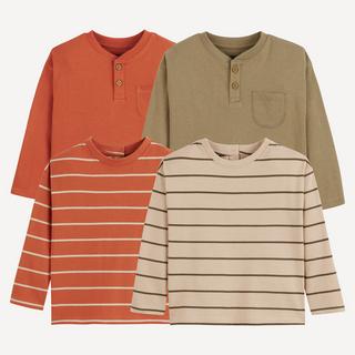 La Redoute Collections  4er-Pack Langarm-Shirts 