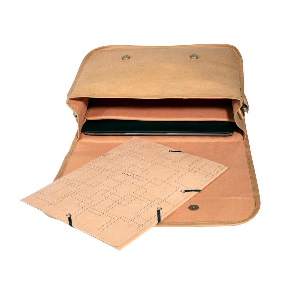 Exacompta Eterneco Tasche aus waschbarem Papier in Lederoptik 39x27x13cm  