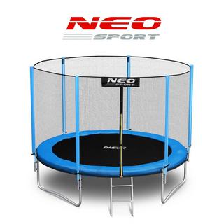 B2X Trampoline pour le jardin 8ft/252cm avec filet extérieur et échelle de Neo-Sport  