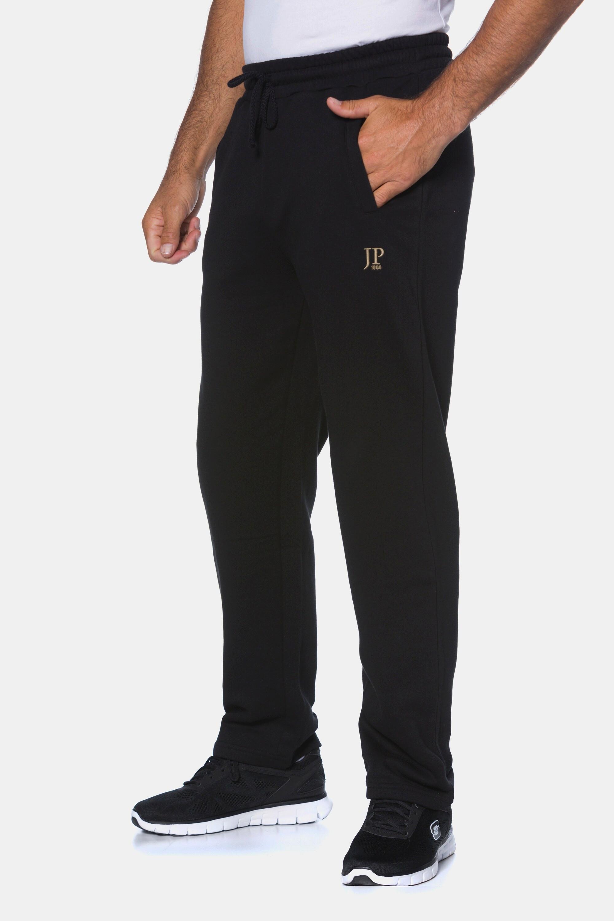 JP1880  Pantalon de jogging Basic. Coupe droite Basic Fit noir 