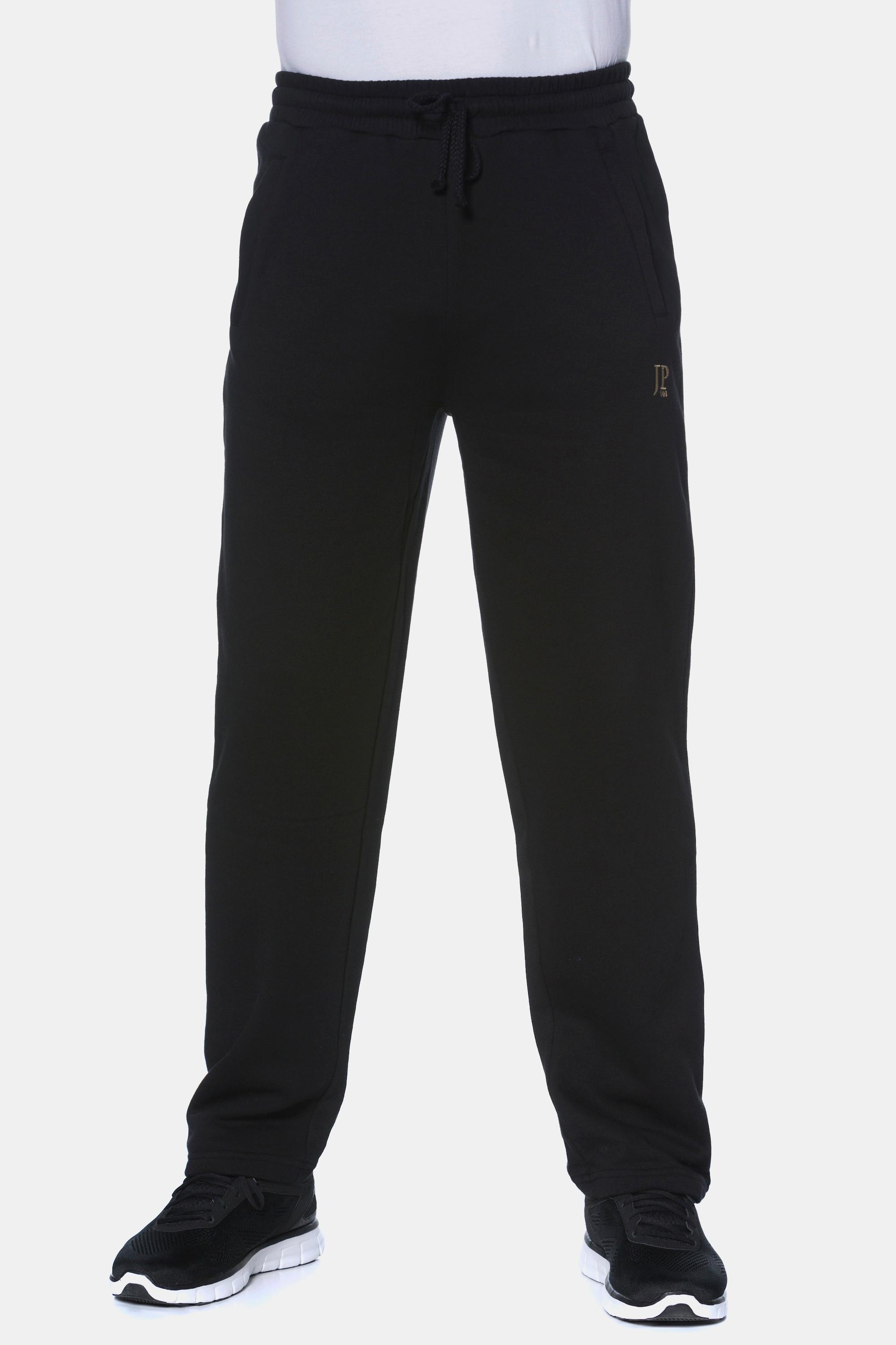 JP1880  Pantalon de jogging Basic. Coupe droite Basic Fit noir 