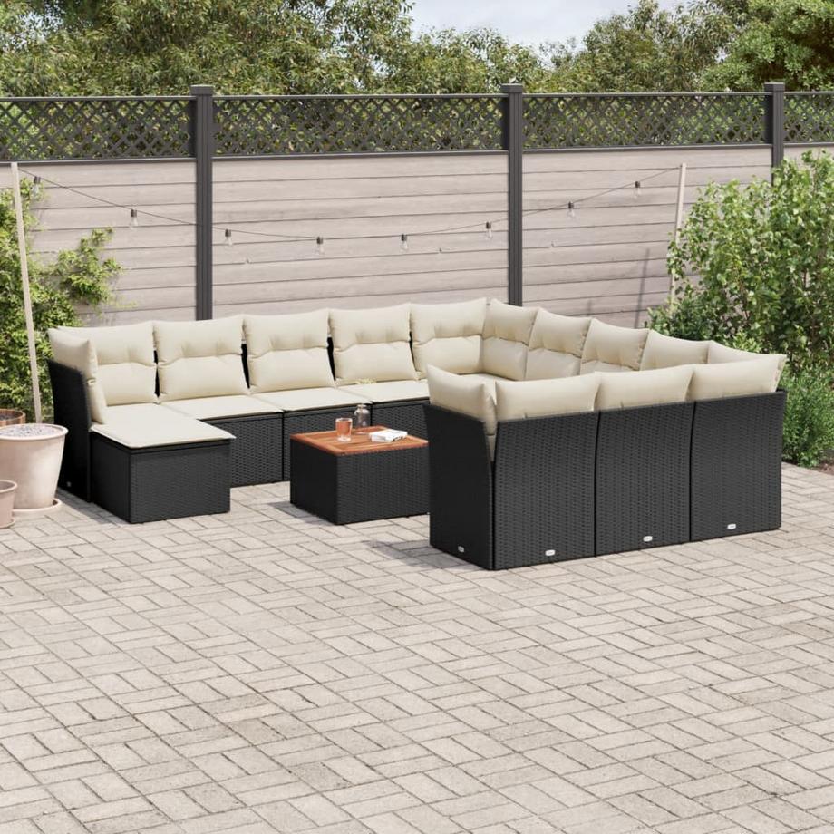 VidaXL set divano da giardino Polirattan  