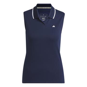 ärmelloses polo-shirt aus piqué für en go-to