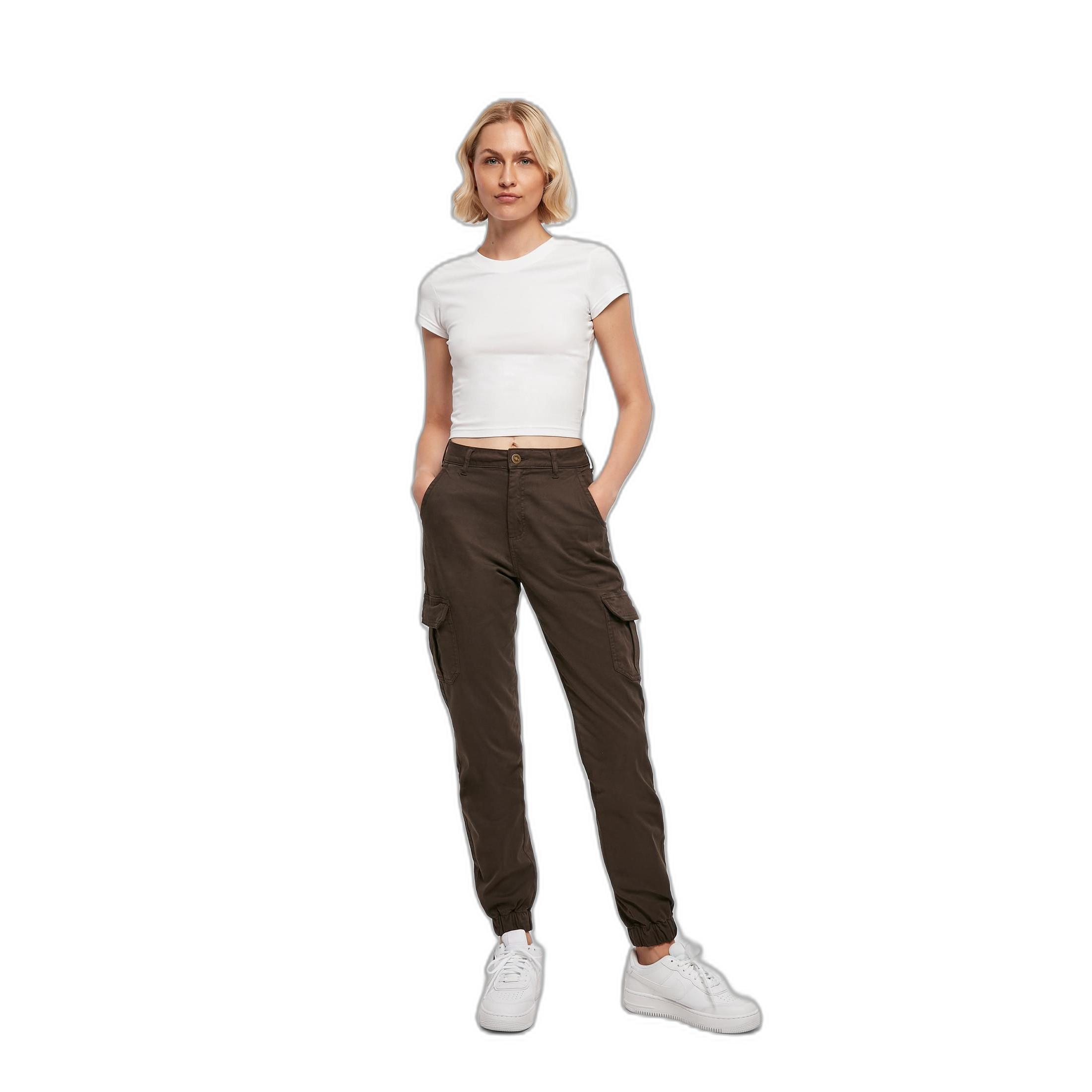 URBAN CLASSICS Pantalon Cargo Taille Haute  