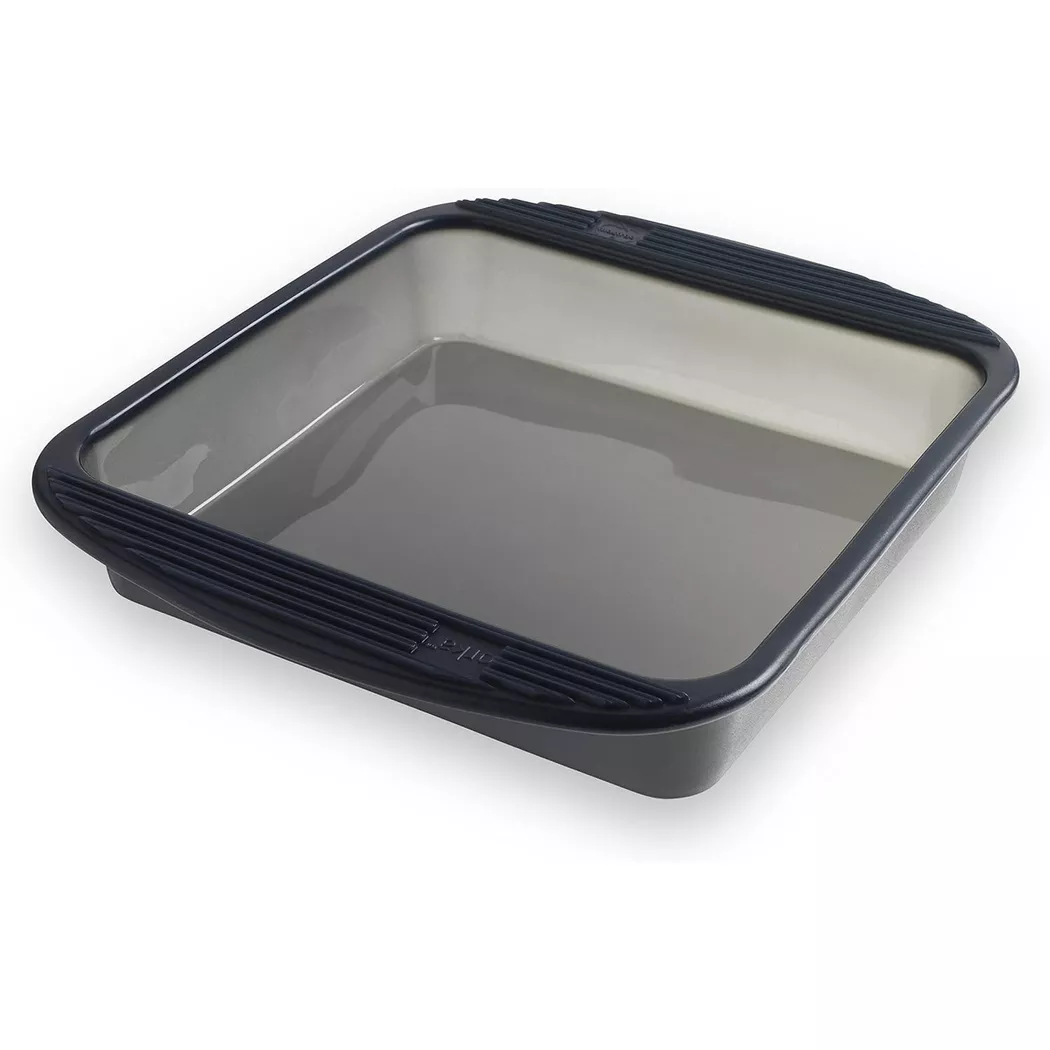 Mastrad - Moule à pâtisserie carré en silicone, Noir