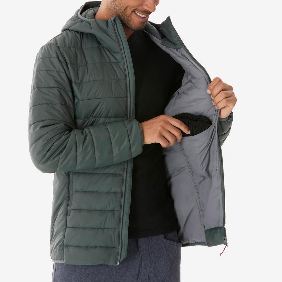 QUECHUA MH500 Daunenjacke mit Kapuze  