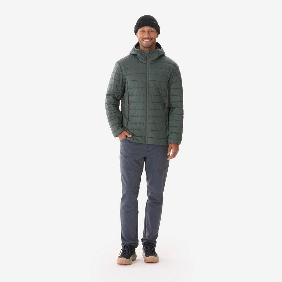 QUECHUA MH500 Daunenjacke mit Kapuze  