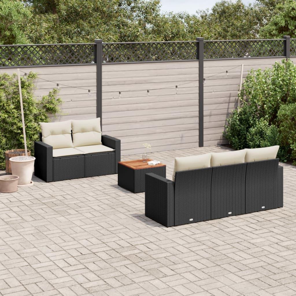 VidaXL Ensemble de canapés de jardin rotin synthétique  