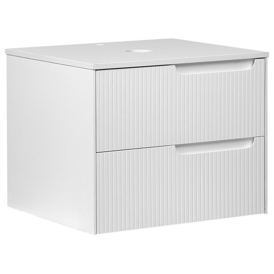 Beliani Mobile lavabo a parete en Fibra a media densità (MDF) Moderno QUINTELA  