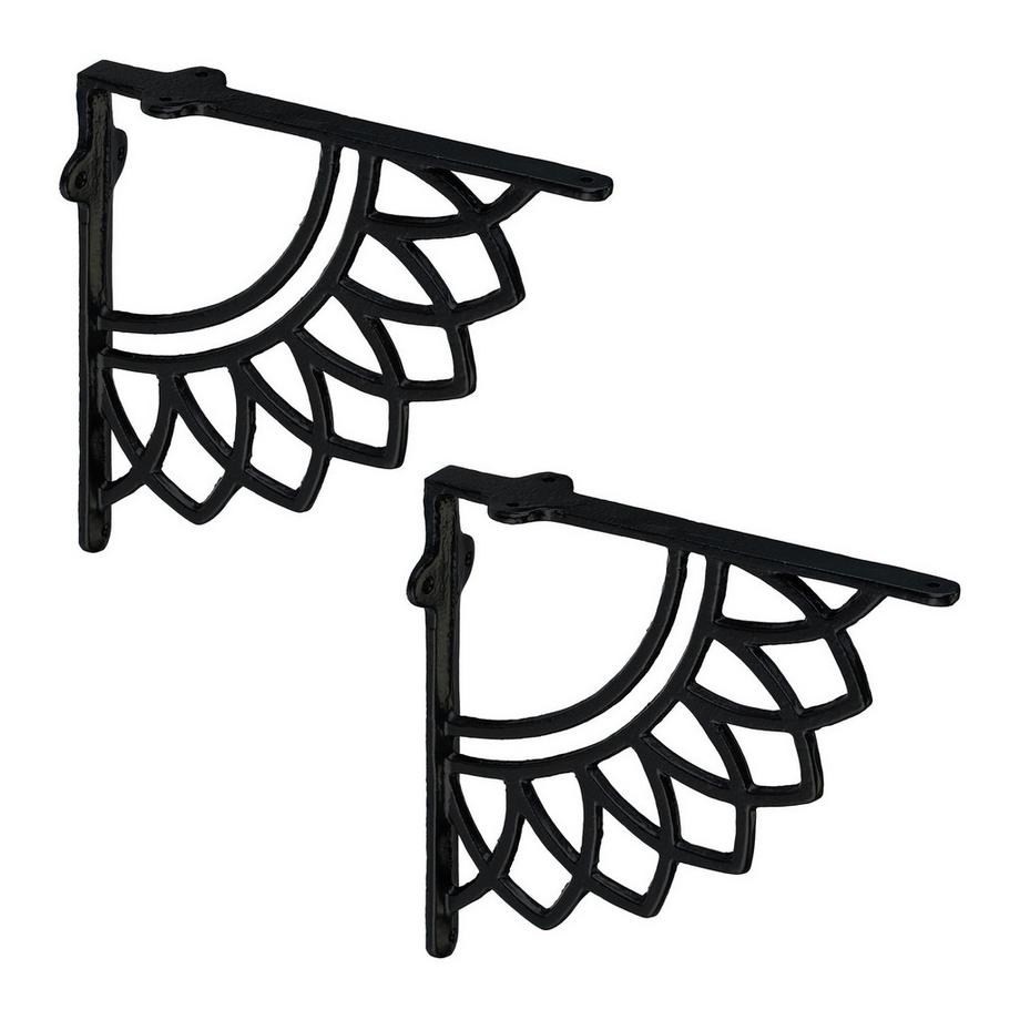 Regalhalterungen, Mandala-Design