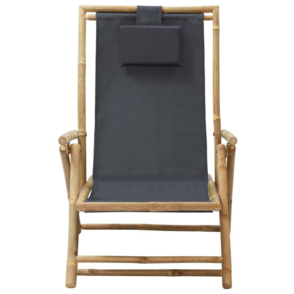 VidaXL Chaise de relaxation bambou  