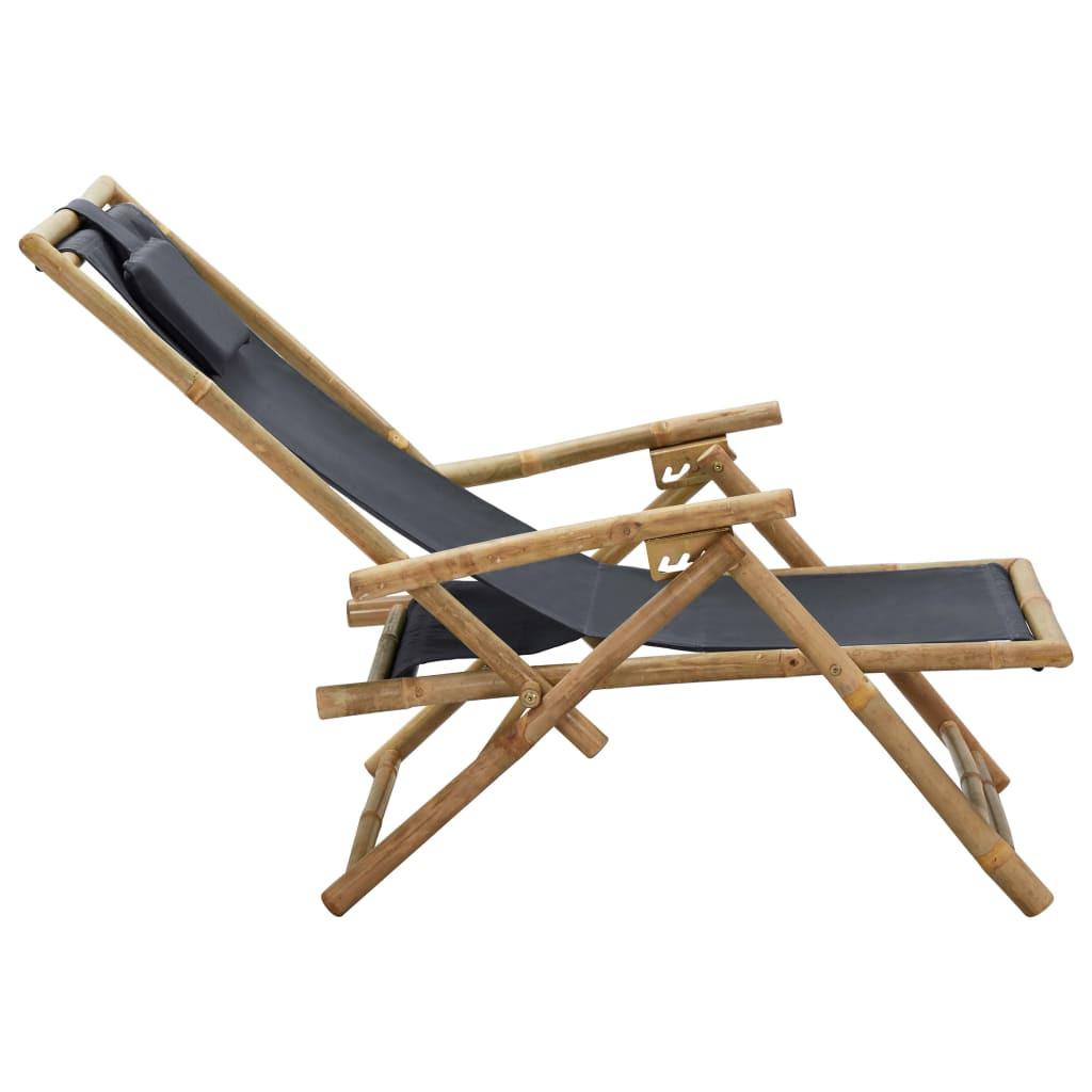 VidaXL Chaise de relaxation bambou  