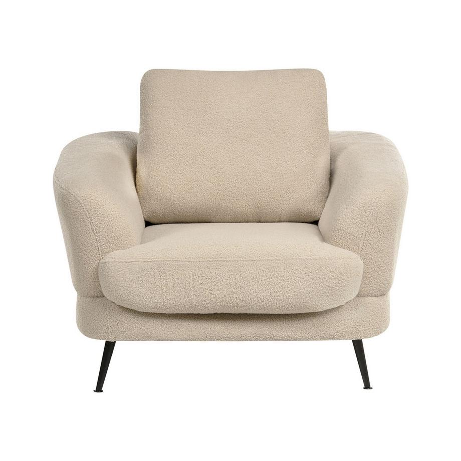 Beliani Poltrona en Bouclé Moderno KJAER  