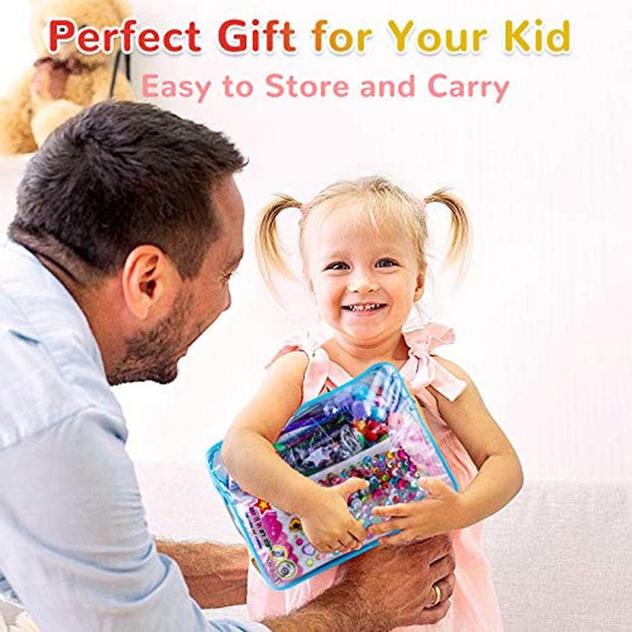 Activity-board  1800+PCS Bastelpackung Kinder Bastelpackung, DIY Kunst Bastelpackung, Bastelmaterial mit Pfeifenreiniger, Pompons, Papier, Edelstein, Kulleraugen, Federn, Perlen, Feder 