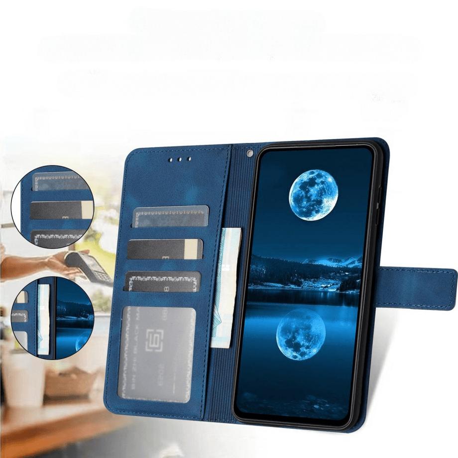 Cover-Discount  Galaxy A26 5G – Wildleder Look Etui im Vintage Design 