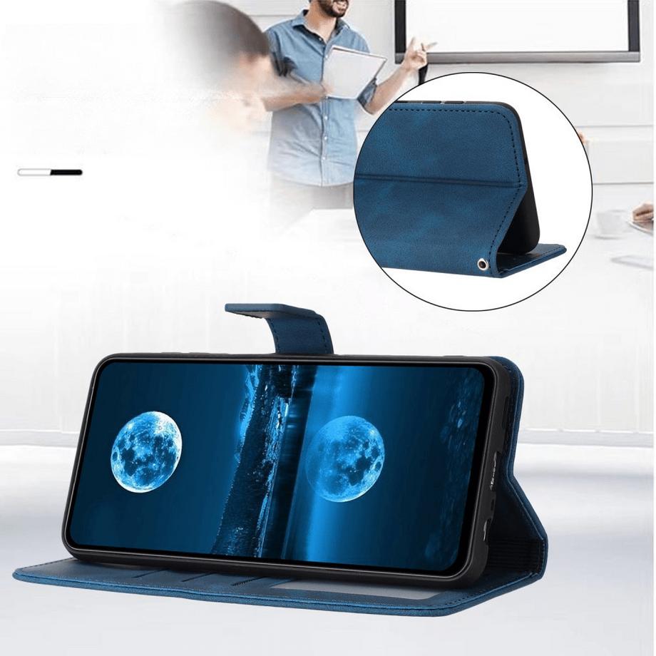 Cover-Discount  Galaxy A26 5G – Wildleder Look Etui im Vintage Design 