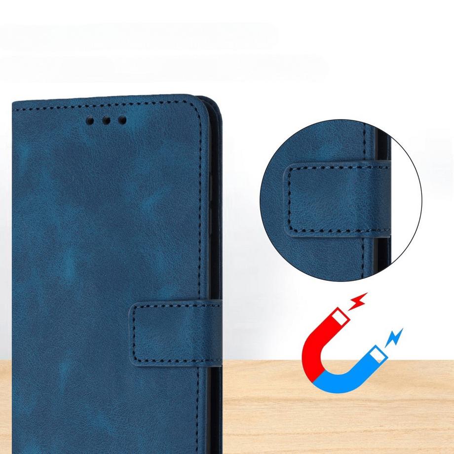 Cover-Discount  Galaxy A26 5G – Wildleder Look Etui im Vintage Design 