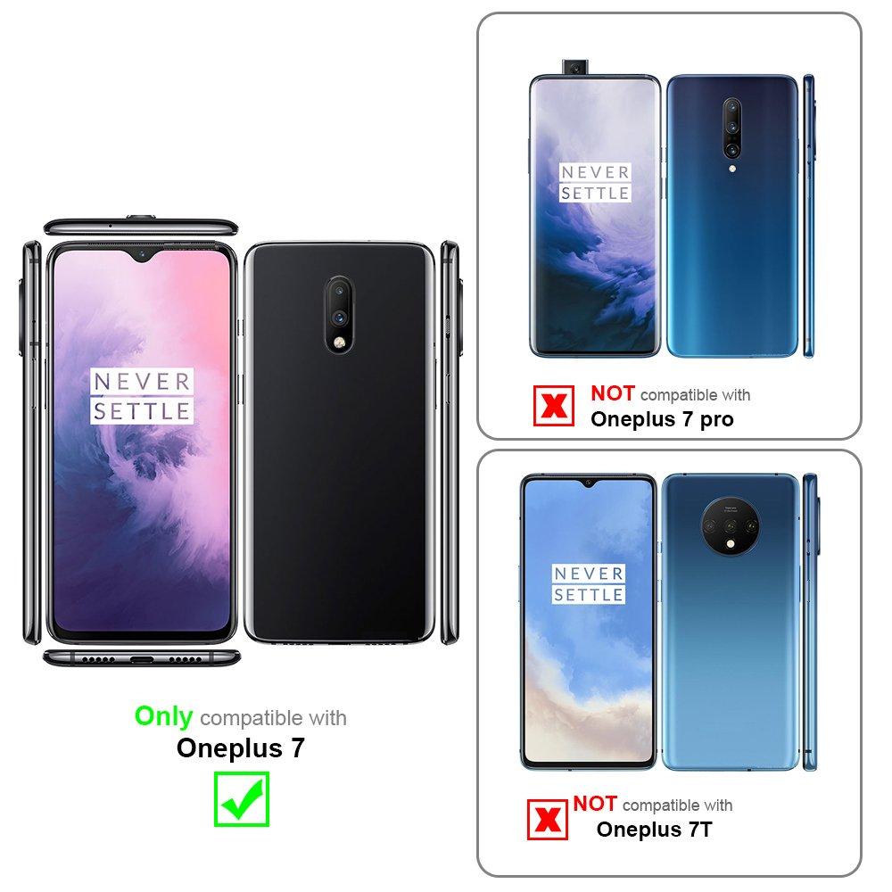 Cadorabo  Housse compatible avec OnePlus 7 - Coque de protection avec fermeture magnétique, fonction de support et compartiment pour carte 