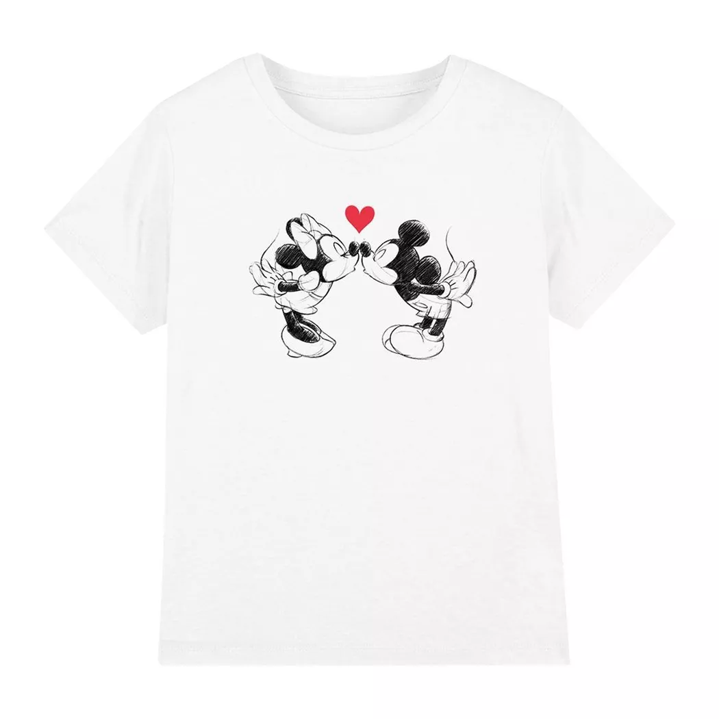 Disney - TShirt Valentinstag, 104, Weiss