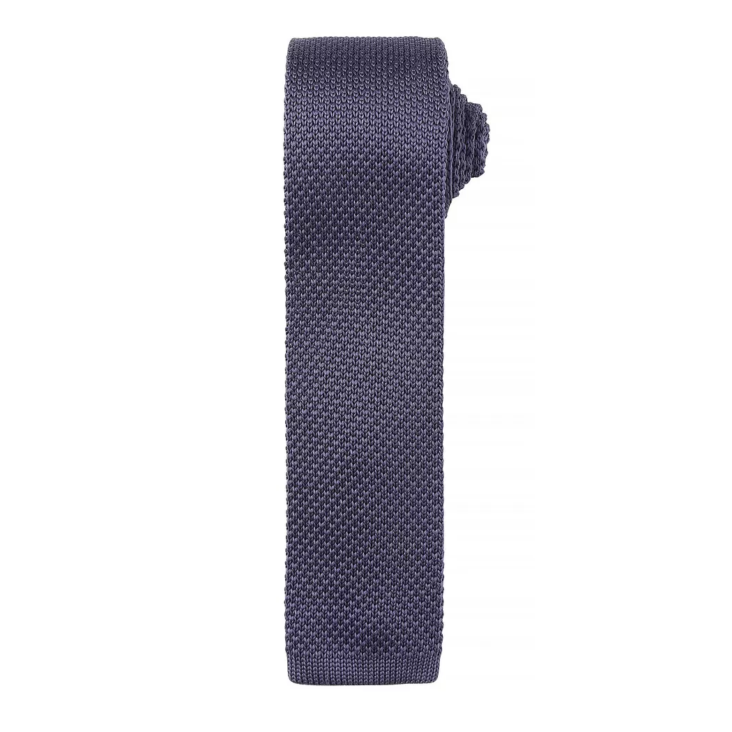 PREMIER - Krawatte mit Strick Muster, für Herren, Grau, One Size