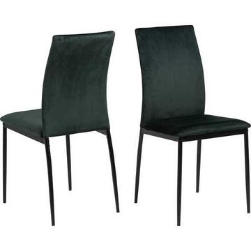 Chaise de salle à manger Slim vert foncé (1 pièce)