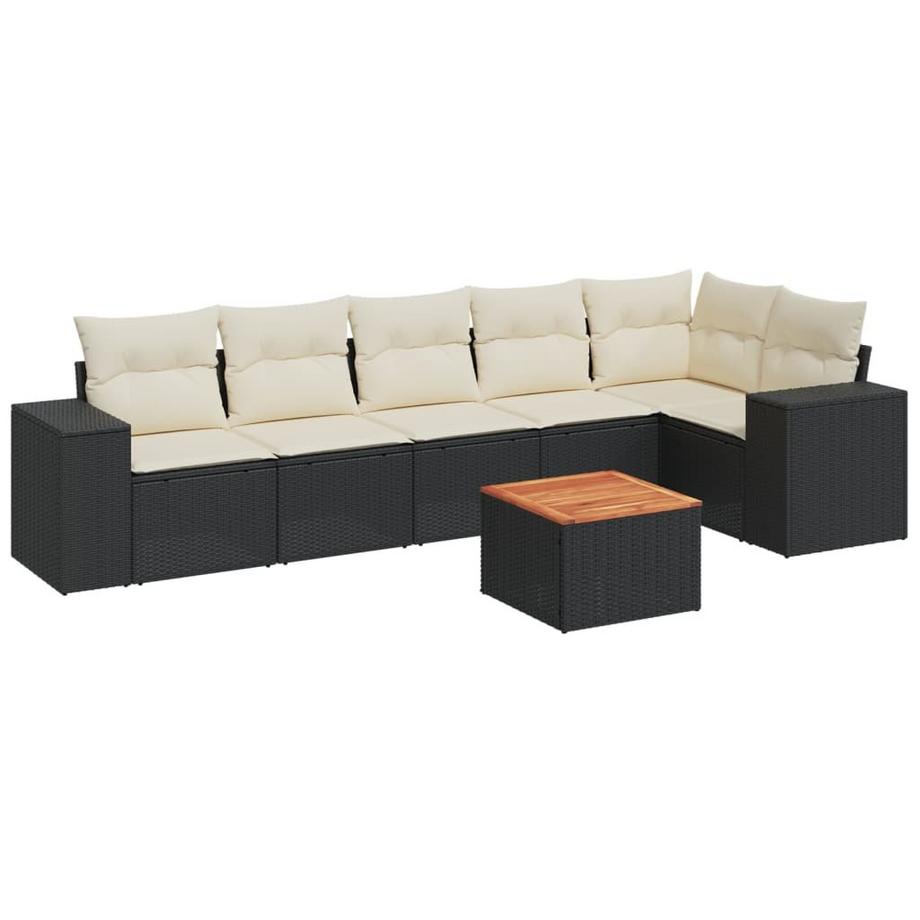 Ensemble de canapés de jardin rotin synthétique