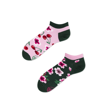 Cherry Blossom Sneakersocks - Many Mornings