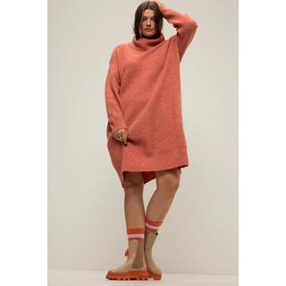 Studio Untold  Strick-Minikleid, oversized, Rollkragen, Langarm 