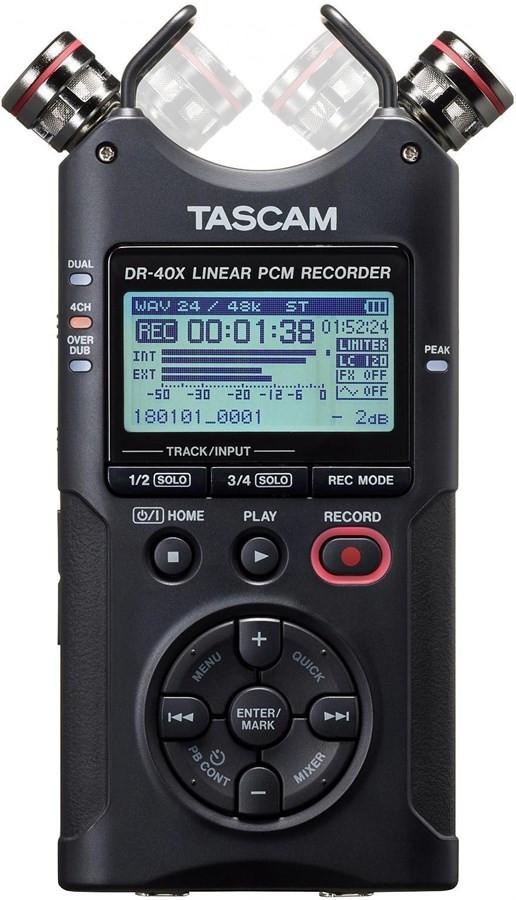 Tascam  DR-40X - 4 Track Handheld Recorder, USB Audio Interface 