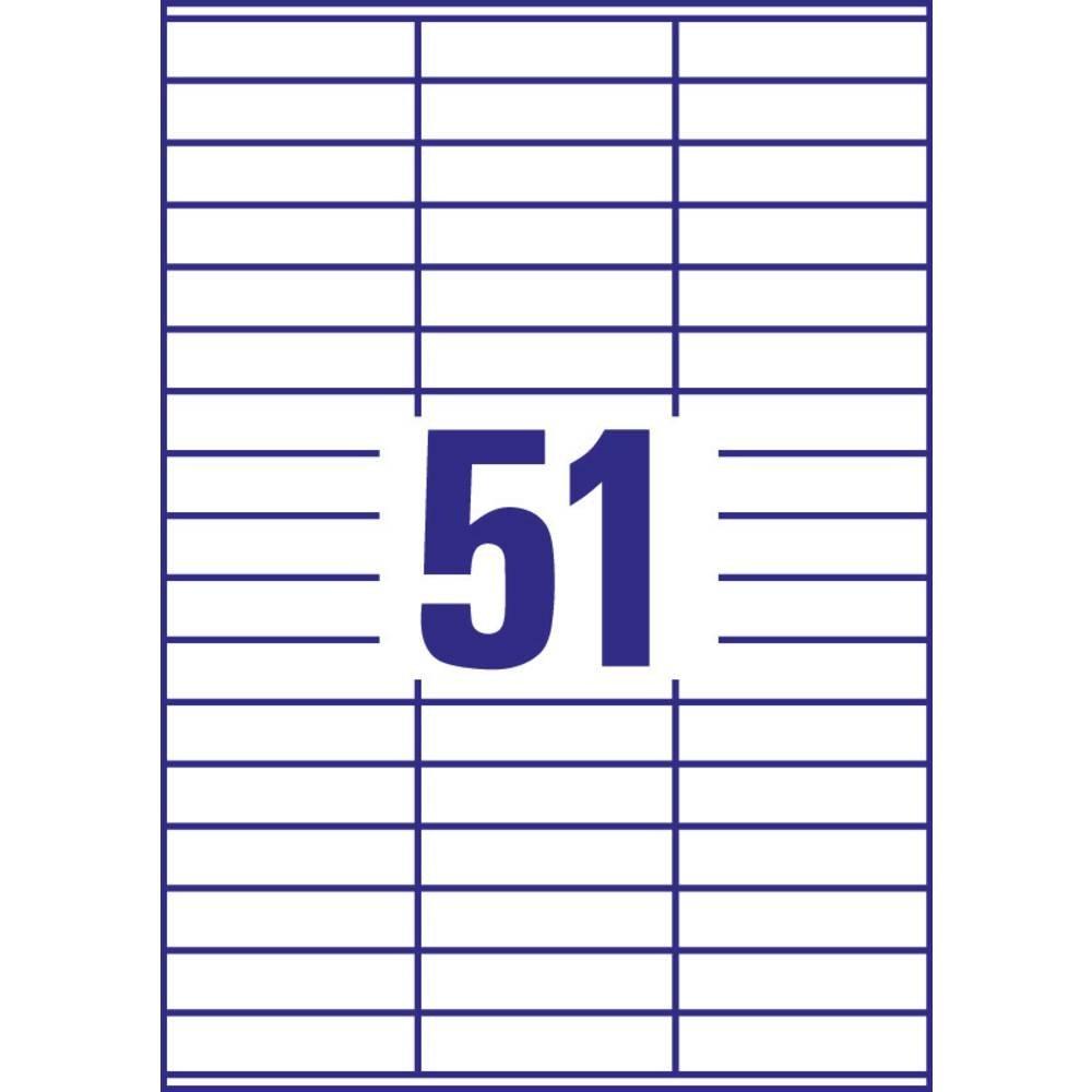 Avery-Zweckform AVERY ZWECKFORM Universal-Etikett. 70x16,9mm, 5100 Stk.  