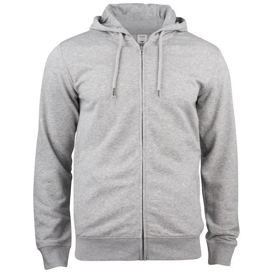 Felpa Con Cappuccio E Zip Intera Cotone Organico