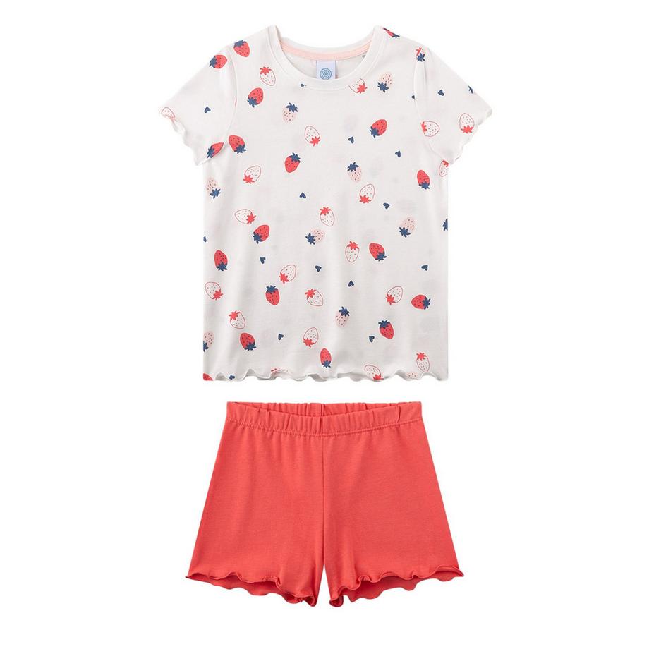 Pigiama Ragazze Confezione da 1 Vestibilità confortevole-Schlafanzug Erdbeeren Pyjama Kids