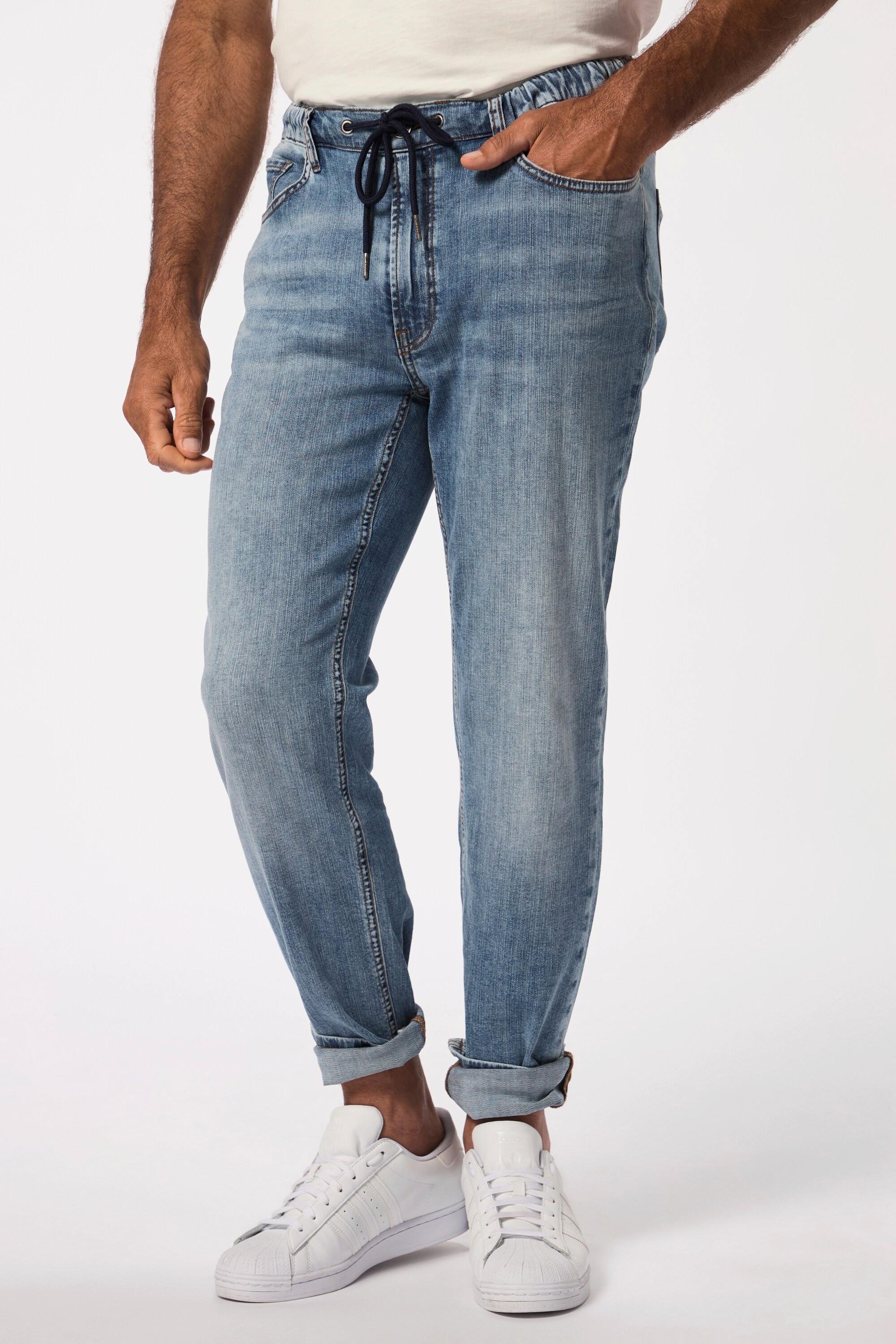 JP1880  Jeans leggeri dal taglio dritto e moderno con cintura intera, fino alla tg. 8XL 