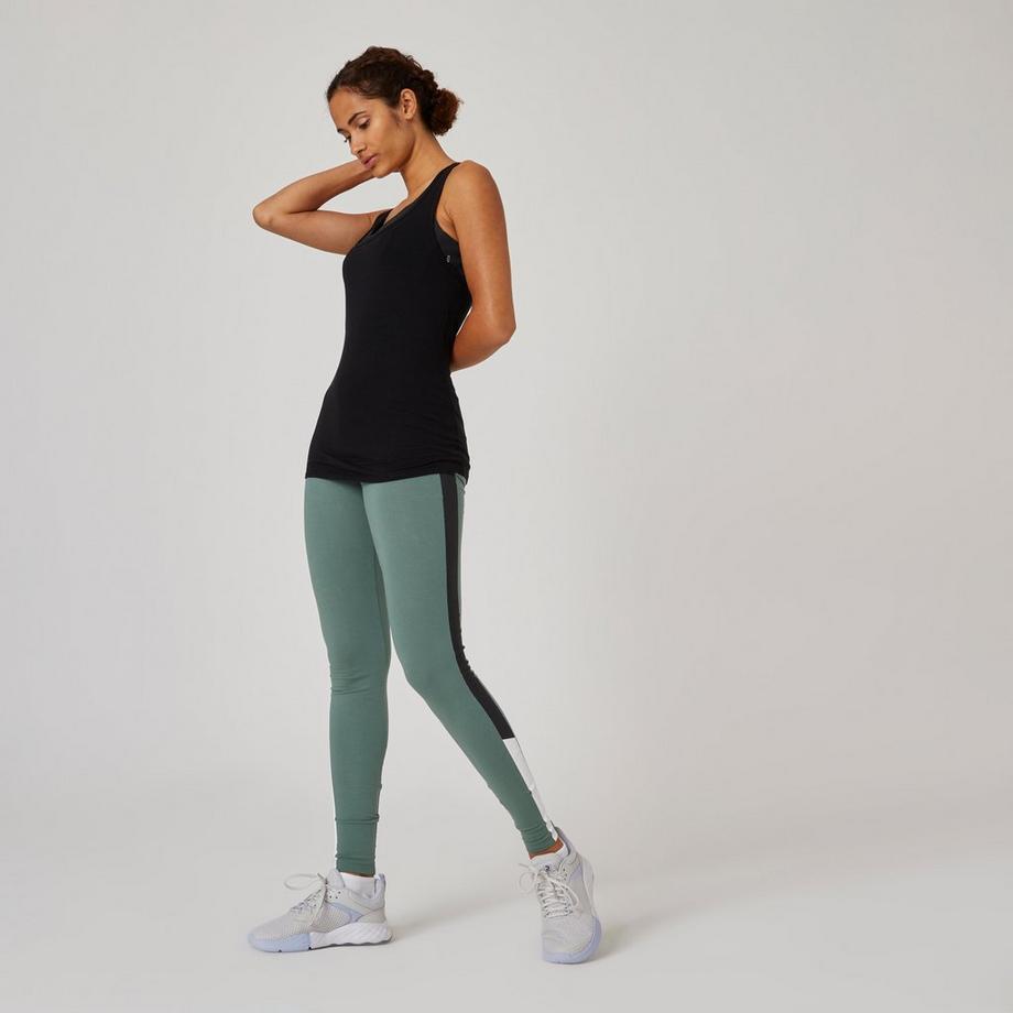 DOMYOS  Canotta donna slim fit cotone 