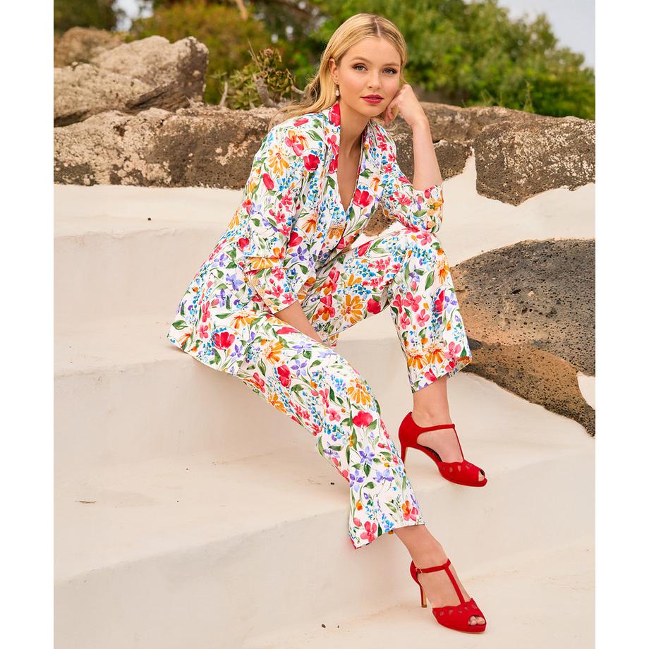 Joe Browns Gilet Coordinato con Motivo Floreale  