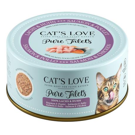 Cat's Love  FILET Pure - Pollo e Salmone 100g 