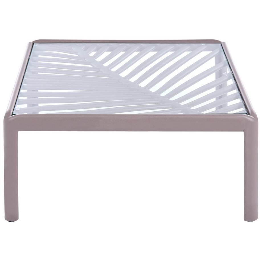Beliani Table basse de jardin en Matière synthétique Moderne FERRETTI  