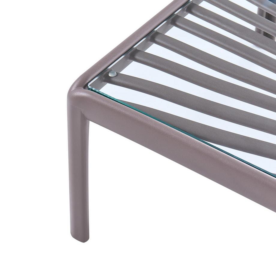 Beliani Table basse de jardin en Matière synthétique Moderne FERRETTI  