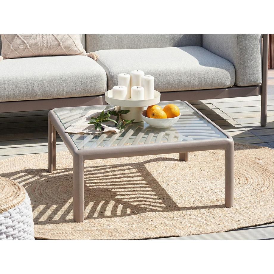 Beliani Table basse de jardin en Matière synthétique Moderne FERRETTI  