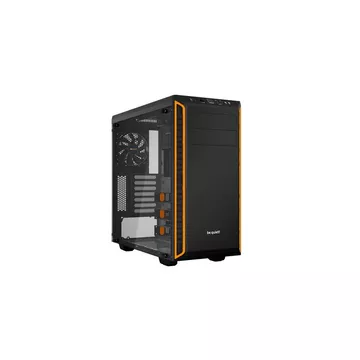 ! Pure Base 600 Window Midi Tower Schwarz, Orange
