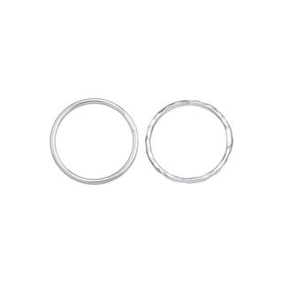 Elli  Ring Elli Ring Stapelringe Stacking Bandring 2Er Set 925 Silber 