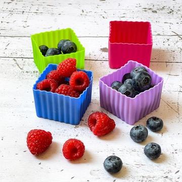 Yumbox mehrfarbige Mini-Silikon-Bento-Würfel, 8er-Set