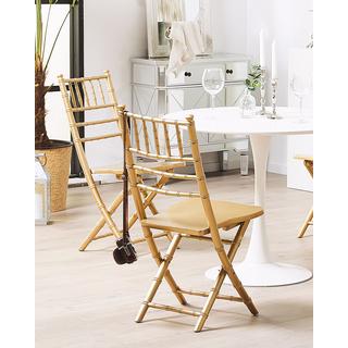 Beliani Lot de 4 chaises en Bois de hêtre Moderne MACHIAS  