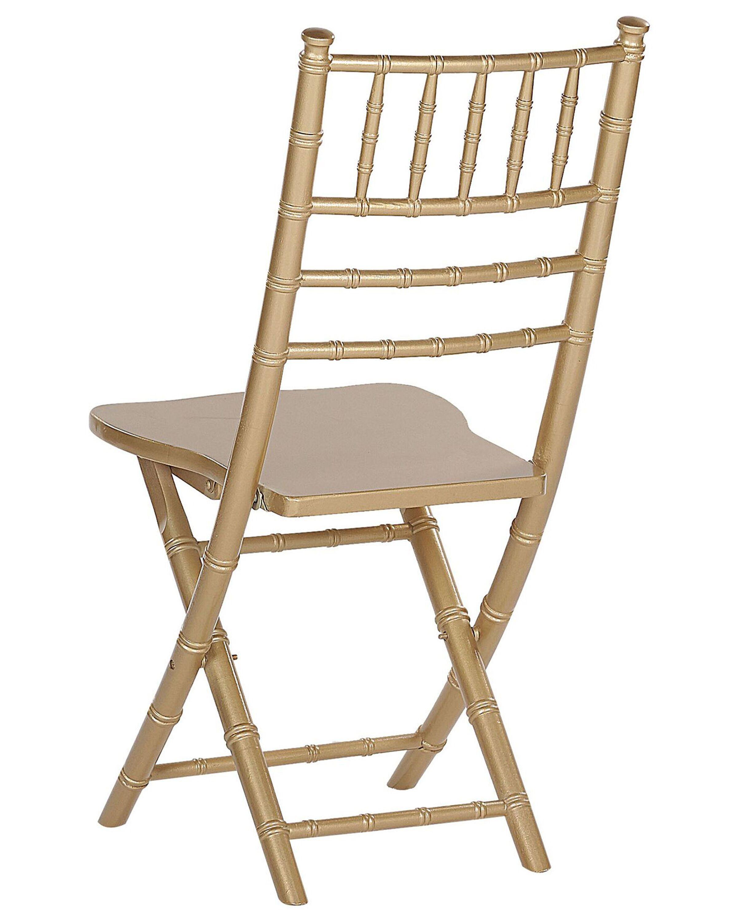 Beliani Lot de 4 chaises en Bois de hêtre Moderne MACHIAS  