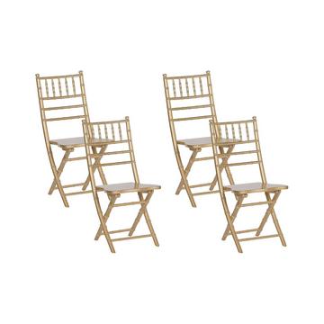 Lot de 4 chaises en Bois de hêtre Moderne MACHIAS