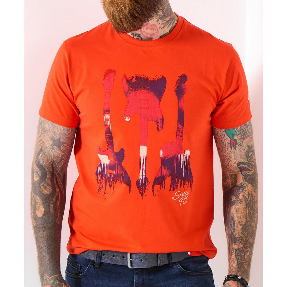 Joe Browns T-Shirt mit Dreifach-Gitarrengrafik  