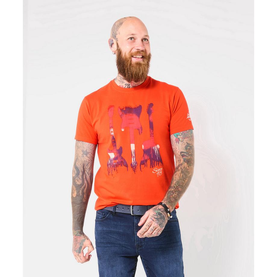 Joe Browns T-Shirt mit Dreifach-Gitarrengrafik  