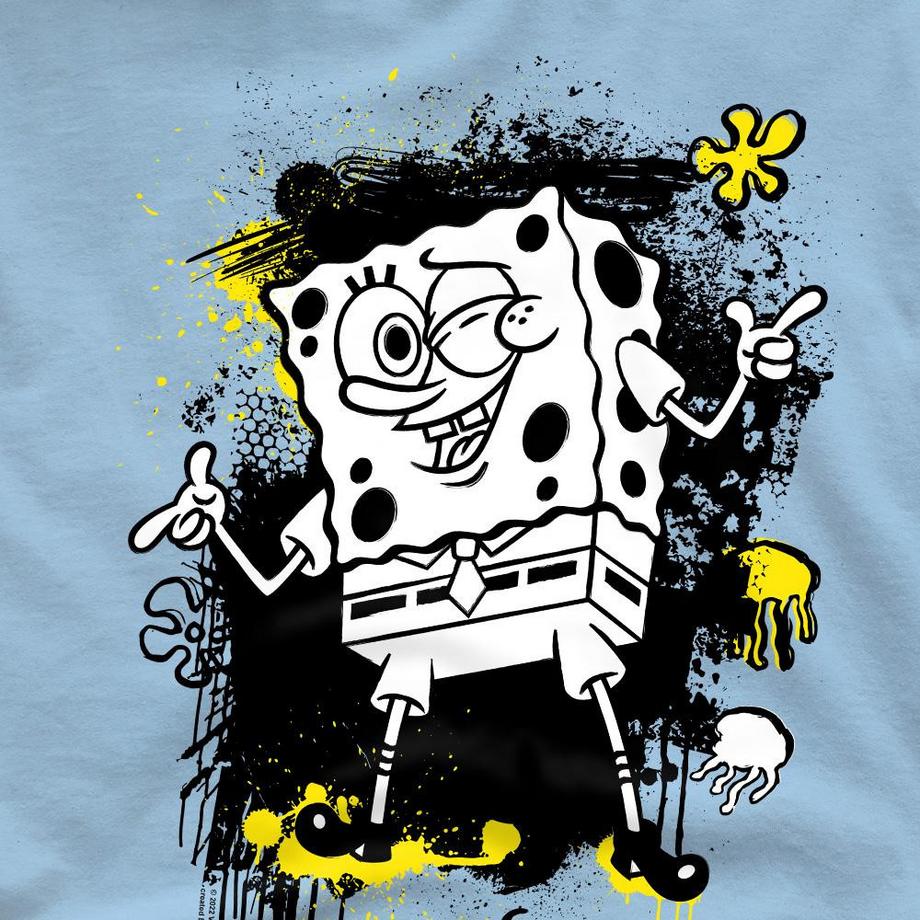 Nickelodeon  Maglietta Schizzo D'inchiostro 
